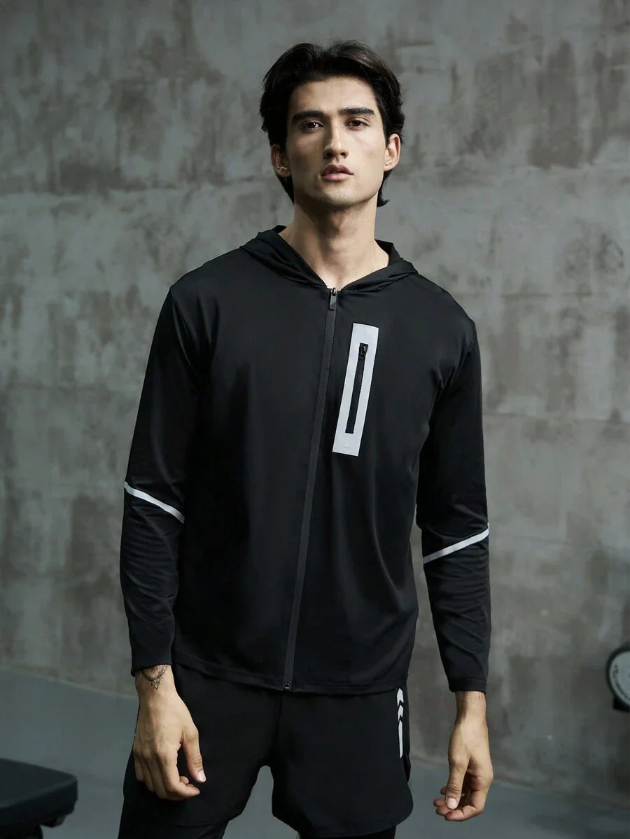 Chaqueta de Hombre color Negro /Con Capucha