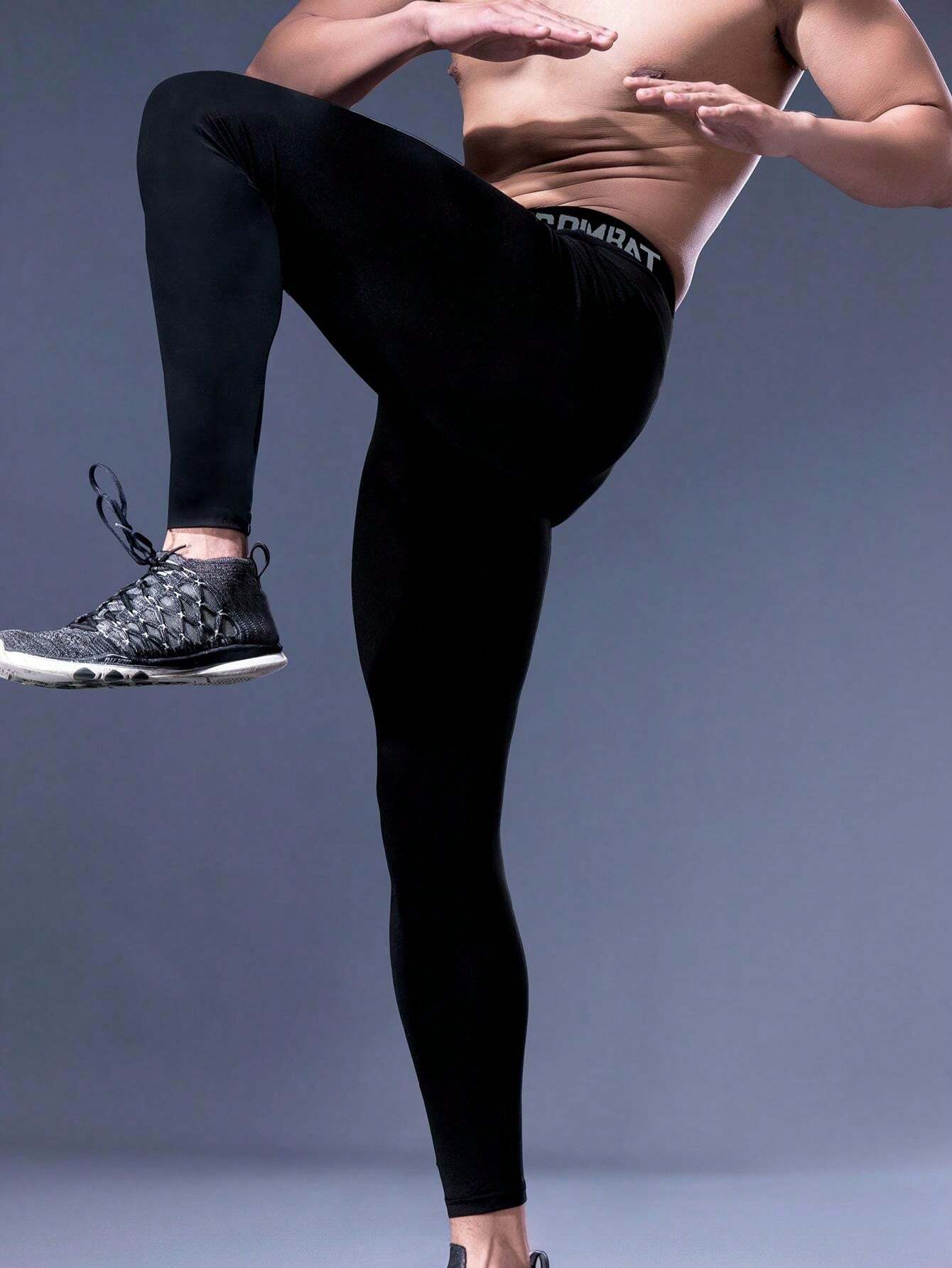 Licra Deportiva de Hombre color Negro /Liso, pro combat