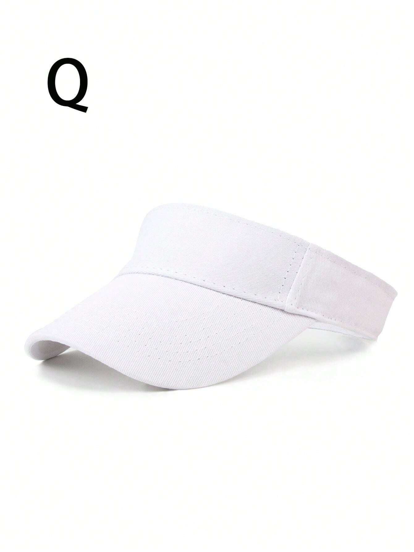 Visera de Unisex color Blanca-Negro /Lisa