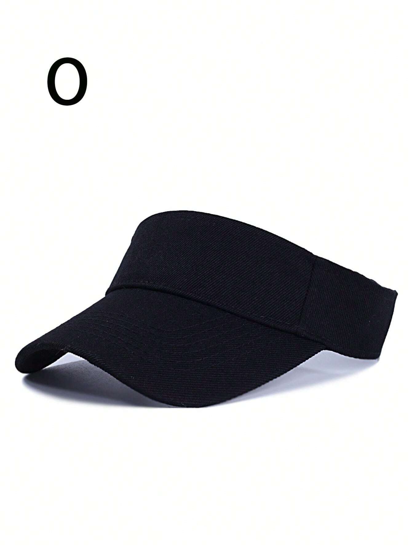 Visera de Unisex color Blanca-Negro /Lisa