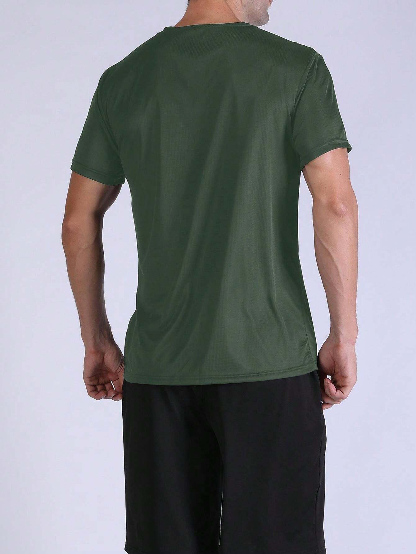 Franela Manga Corta de Hombre color Verde /Dri-Fit