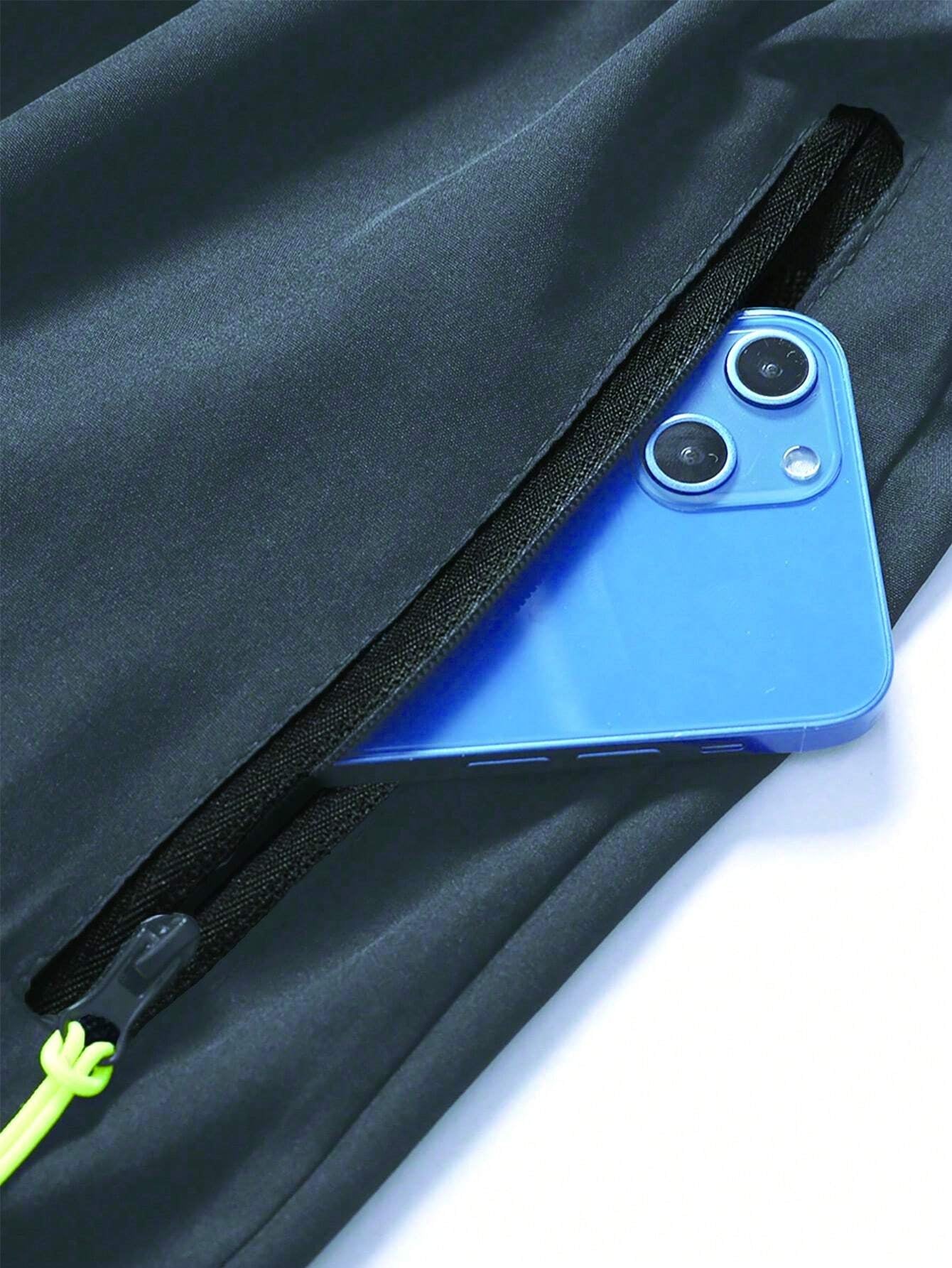 Fashionable Men's Zipper Anti-Lost Pocket Waist Drawstring Shorts | SHEIN USA