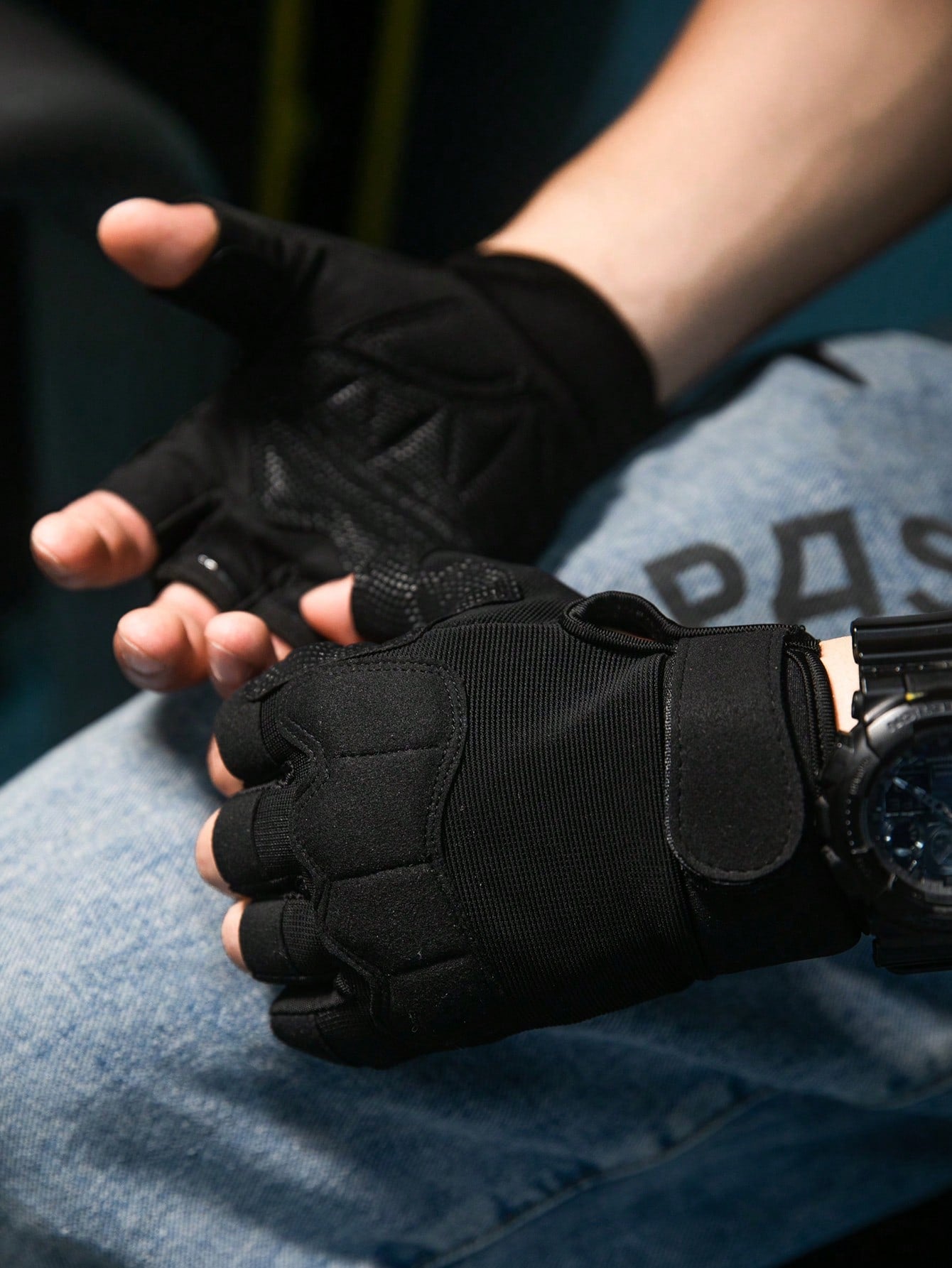 Guante de Unisex color Negro /