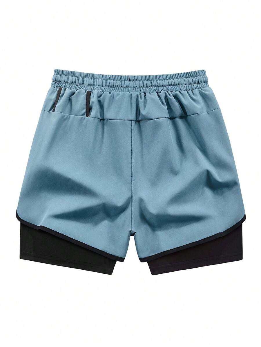Short con Licra de Hombre color Azul /Quick dry