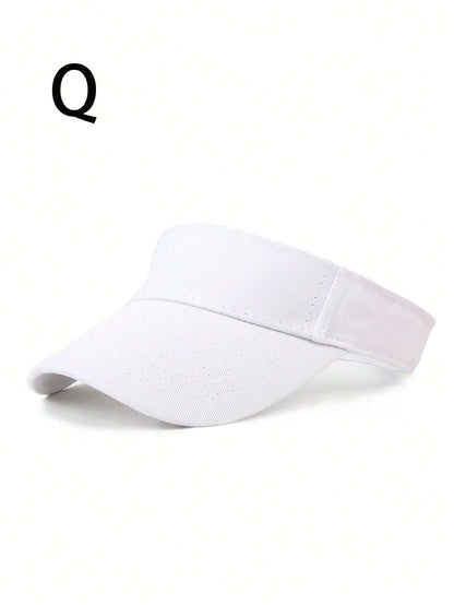 Visera de Unisex color Blanca-Negro /Lisa