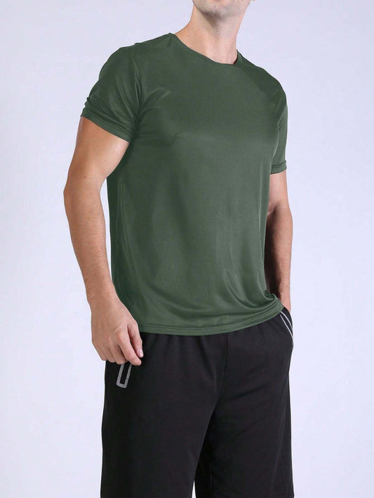 Franela Manga Corta de Hombre color Verde /Dri-Fit
