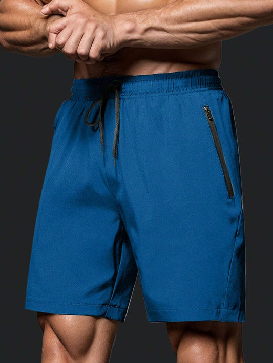 QYK-917 Basic Blue Men Tennis Shorts | SHEIN USA