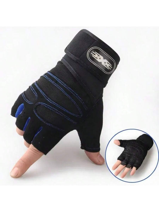 Guante de Unisex color Negro /Con Azul