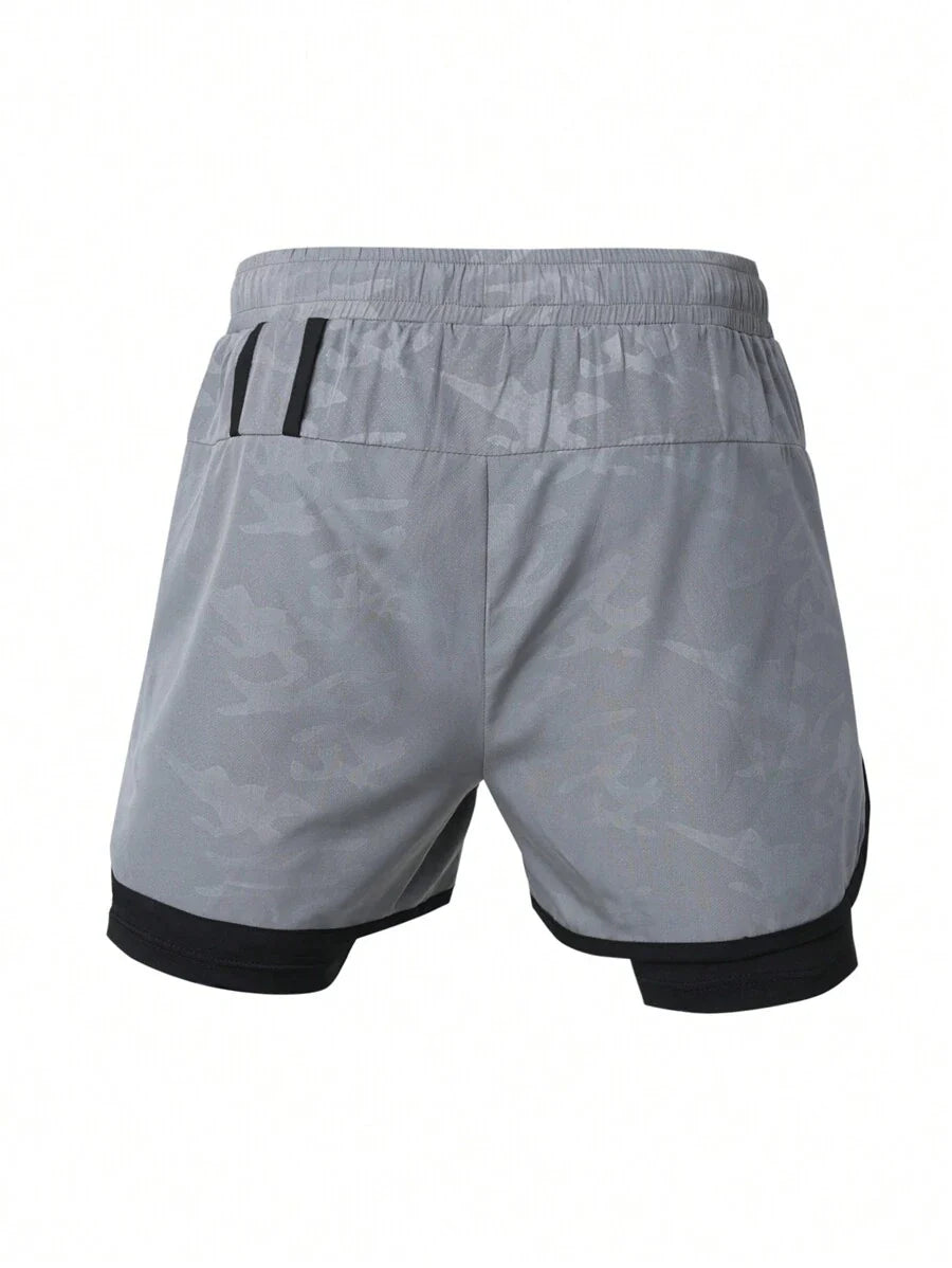 Short con Licra de Hombre color Gris /Camuflaje