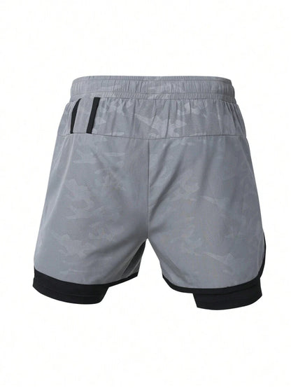 Short con Licra de Hombre color Gris /Camuflaje