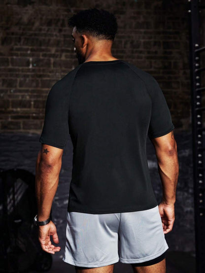 Franela Manga Corta de Hombre color Negro /Dri-Fit
