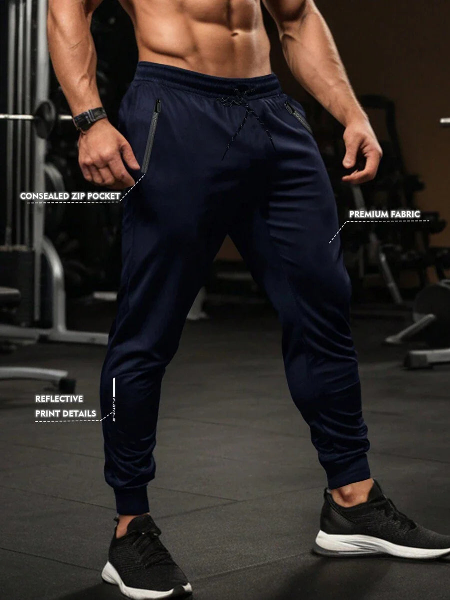 Men's Woven Long Sports Pants, New Basketball Training Outdoor Running Relaxed Fit Tapered Leg 3/4 Pants | SHEIN USA