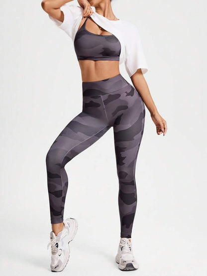 Conjunto 3pzs de Mujer color Gris /Camuflajeado con franela