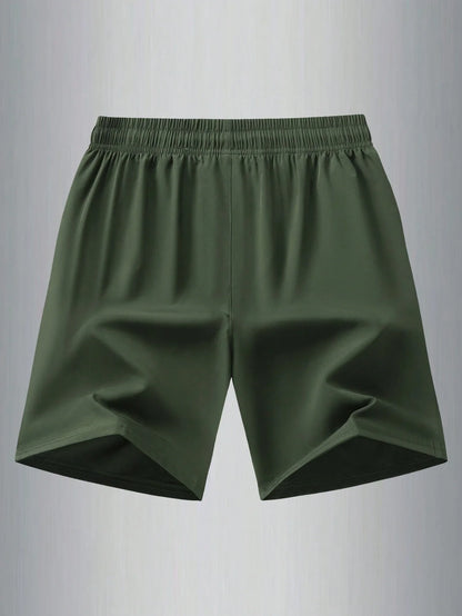 Men's Summer Ice Silk Sports Shorts, Outdoor Running Gym Fitness Hiking Cycling Loose Knee-Length Shorts | SHEIN USA