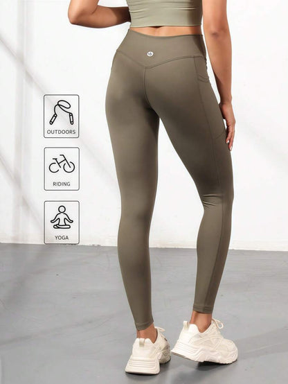 Legging de Mujer color Verde /V Shaped, Con Bolsillos