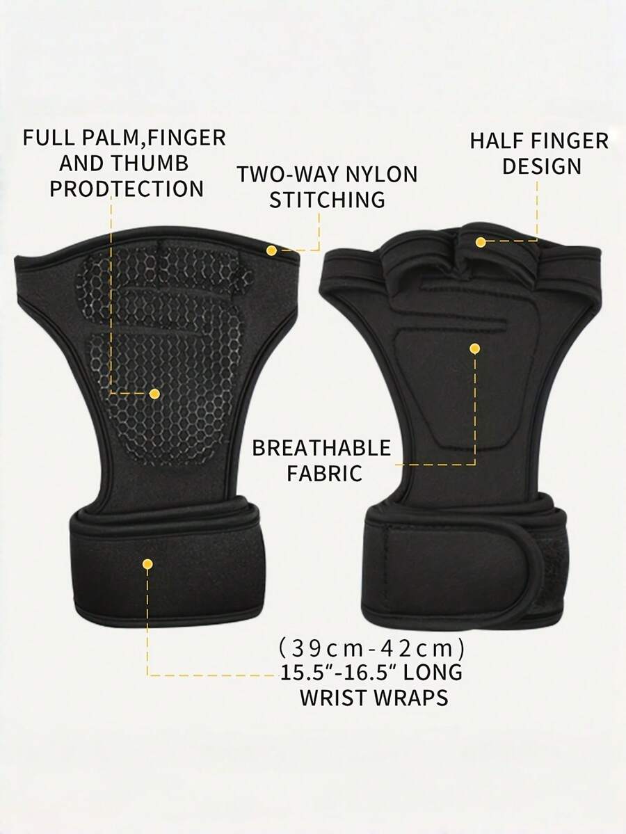 Guante de Unisex color Negro /Abierto